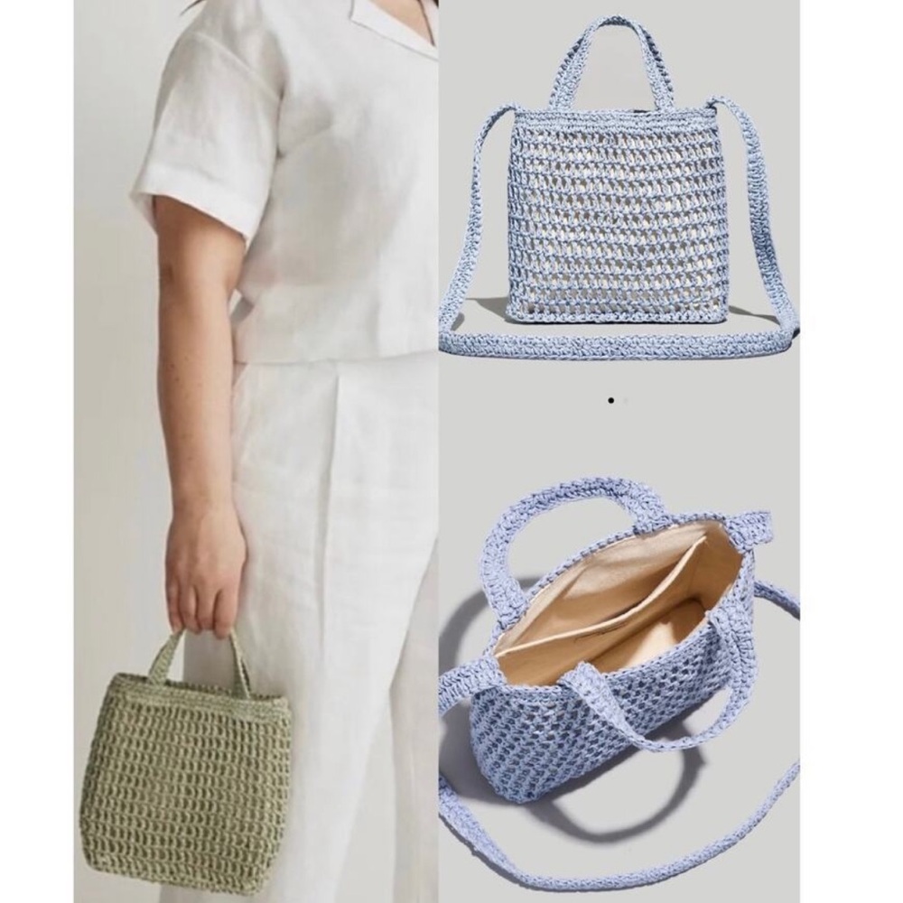 Madewell Small Straw Edition Transport
Crossbody Bag in Retro Pink - Picture 3 of 7